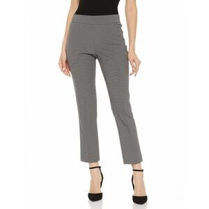 HILARY RADLEY Pants Womens Size 12 Black White Houndstooth Tailored Business‎